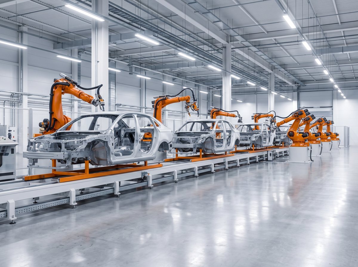 An automotive assembly line