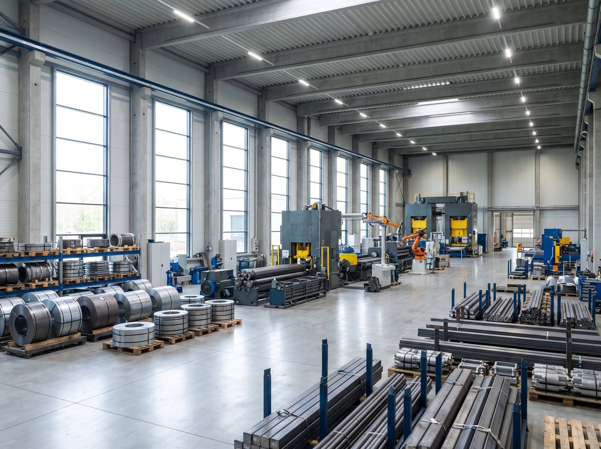 An industrial manufacturing facility